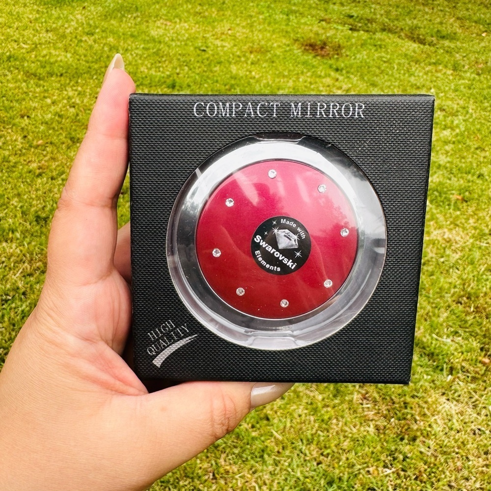 Red Compact Mirror